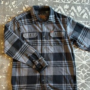 Orvis Shirt Jacket. Grey & Black.  Size S